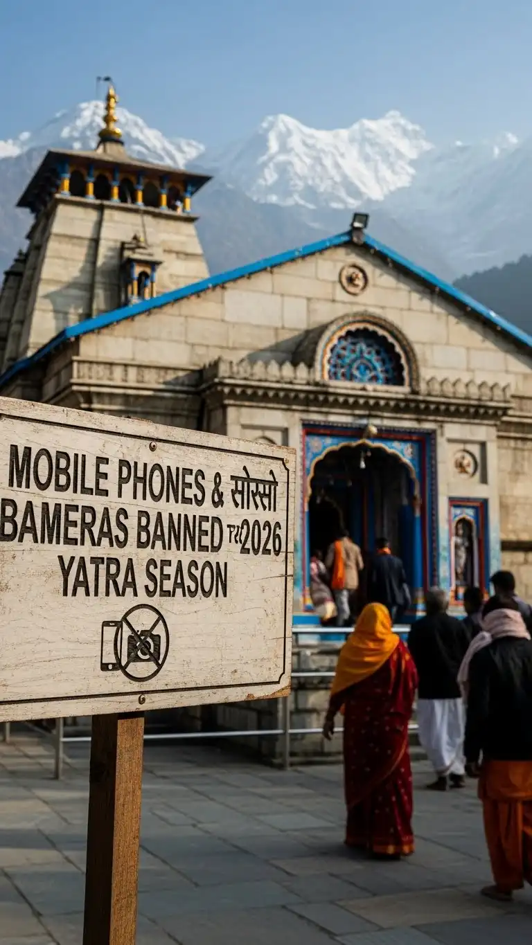 Uttarakhand to ban mobile phones, cameras inside Char Dham temples from 2026 yatra season