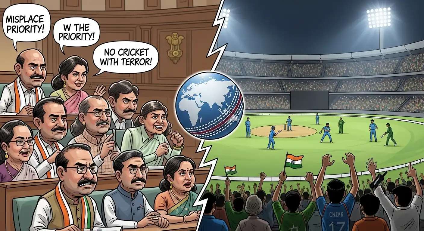 Opposition Criticises India-Pak T20 World Cup Match