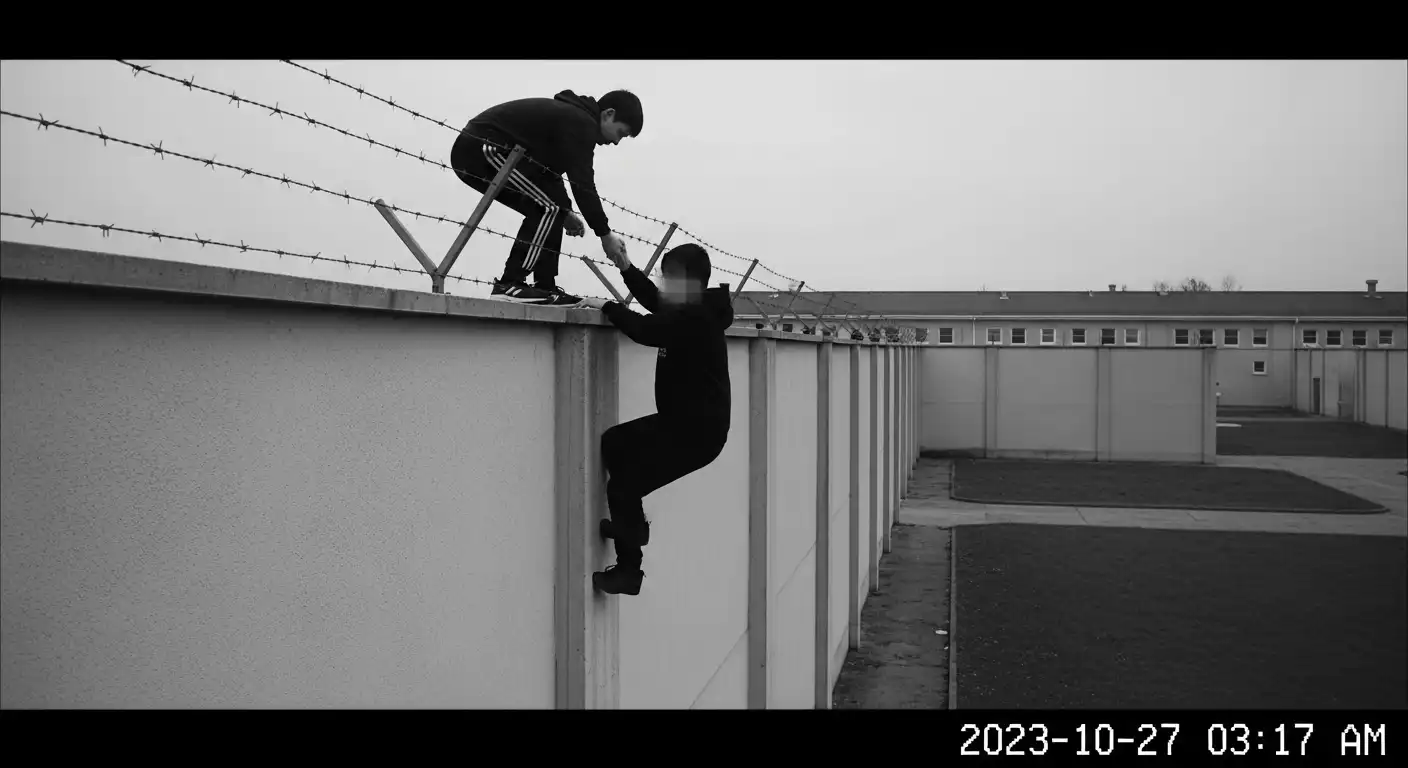 CCTV Shows Juvenile Home Escape in J&K