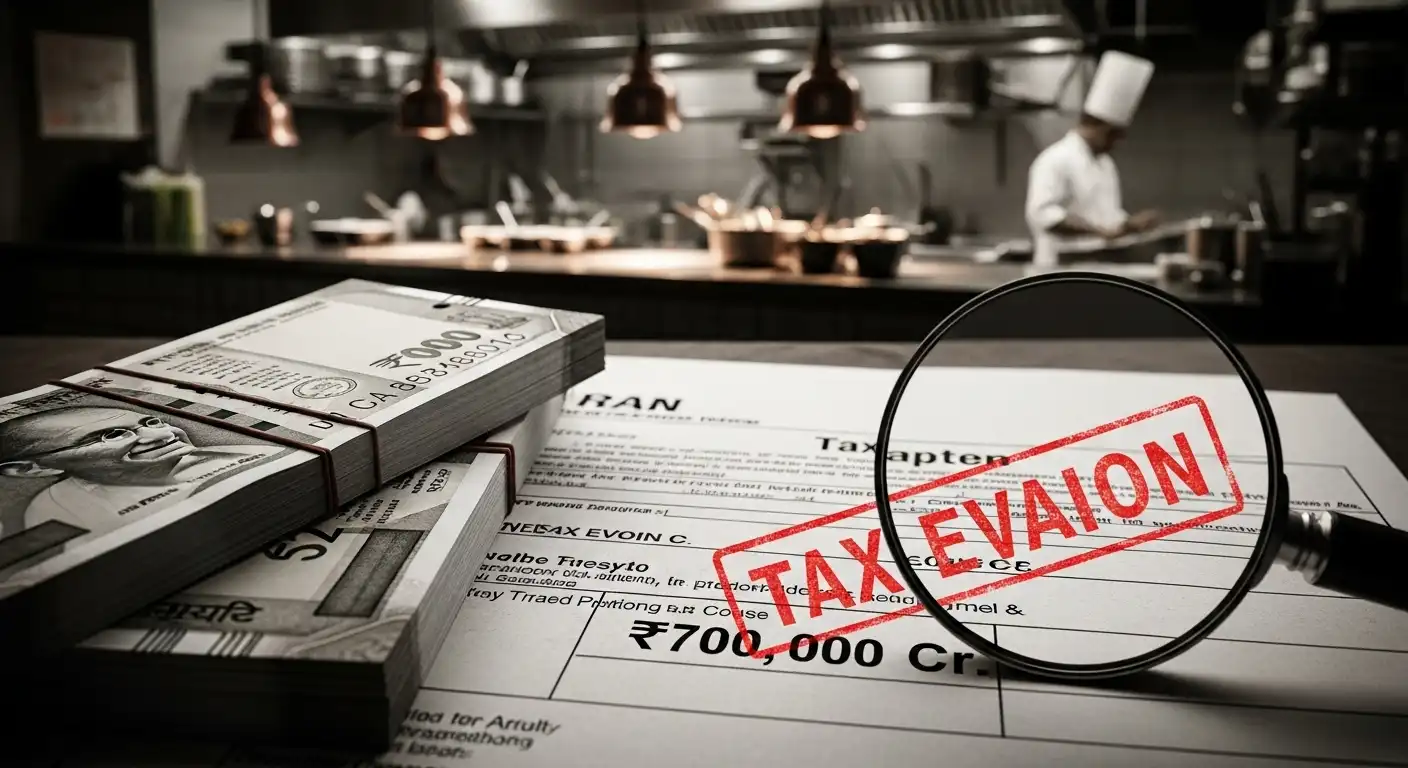Restaurant Probe Uncovers ₹70,000 Cr Tax Evasion
