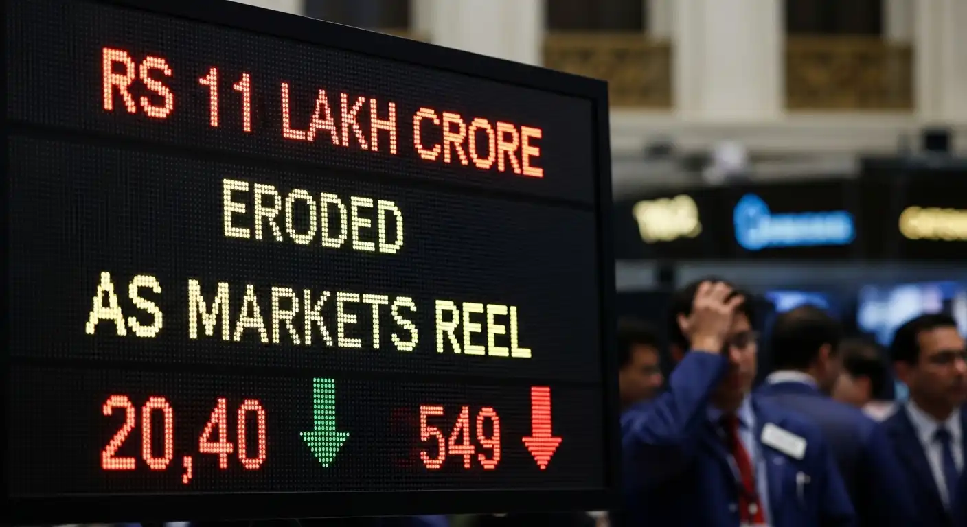 Rs 11 Lakh Crore Eroded as Markets Reel