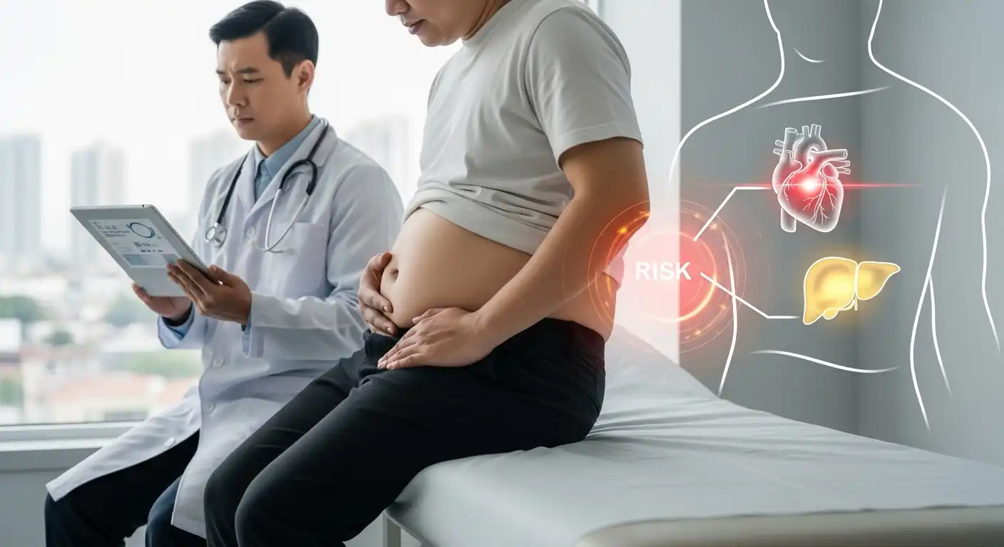 Waist Fat May Raise Heart and Liver Disease Risk