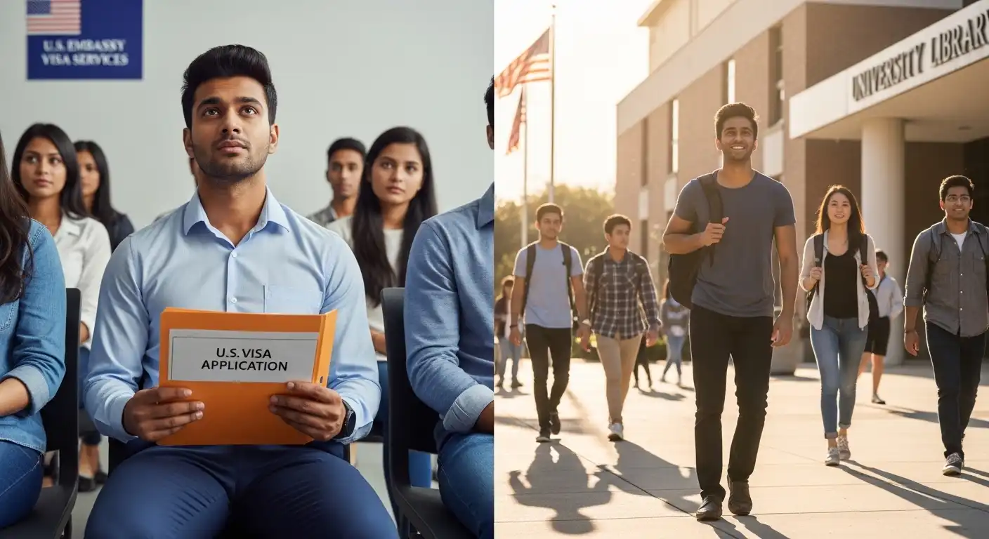 US Student Visas for Indians Drop 61% in 2025