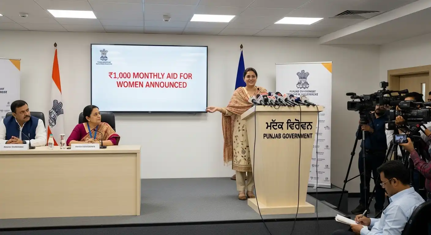 Punjab Govt Announces ₹1,000 Monthly Aid for Women