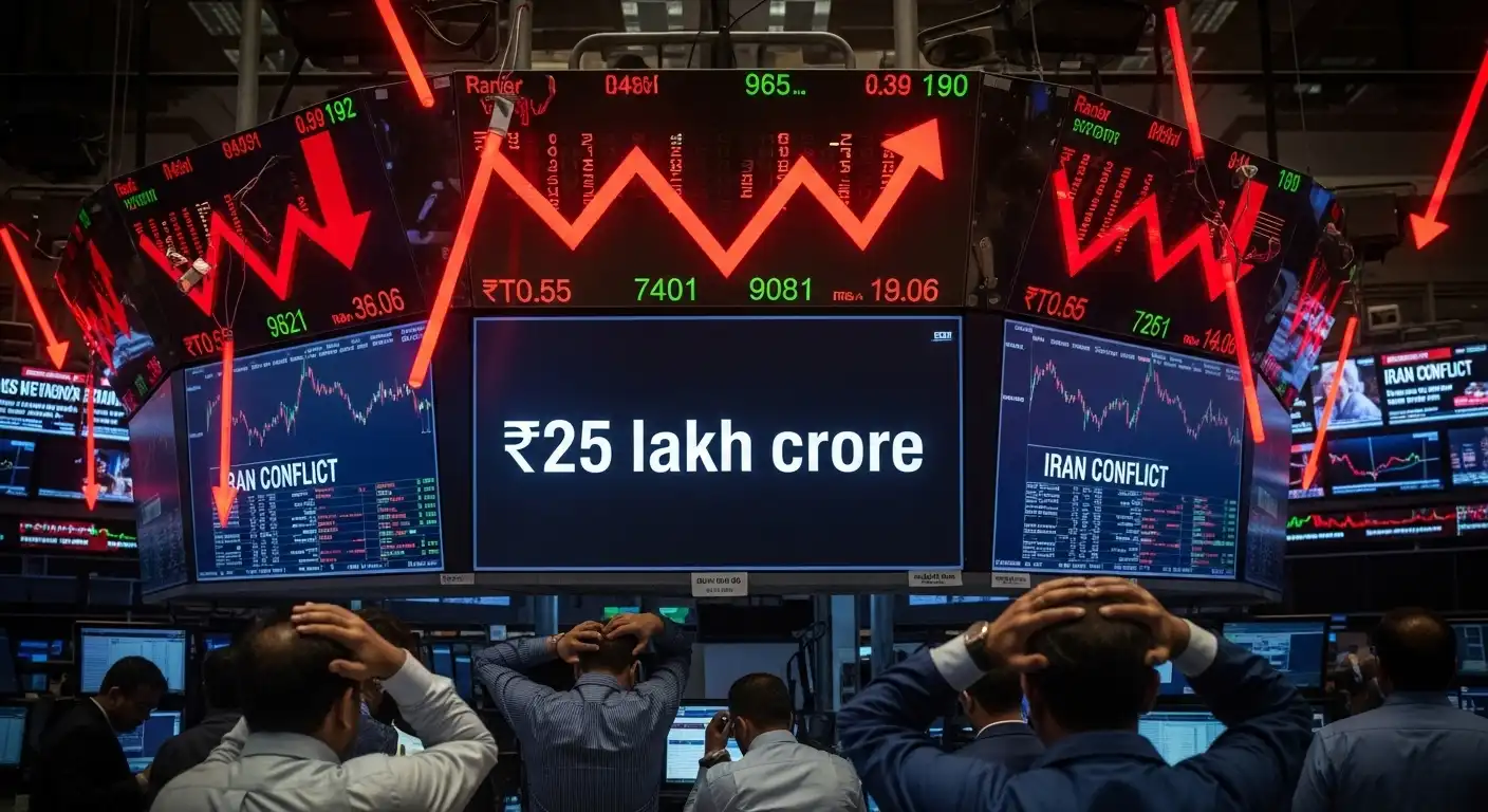 Iran conflict wipes ₹25 lakh crore from markets