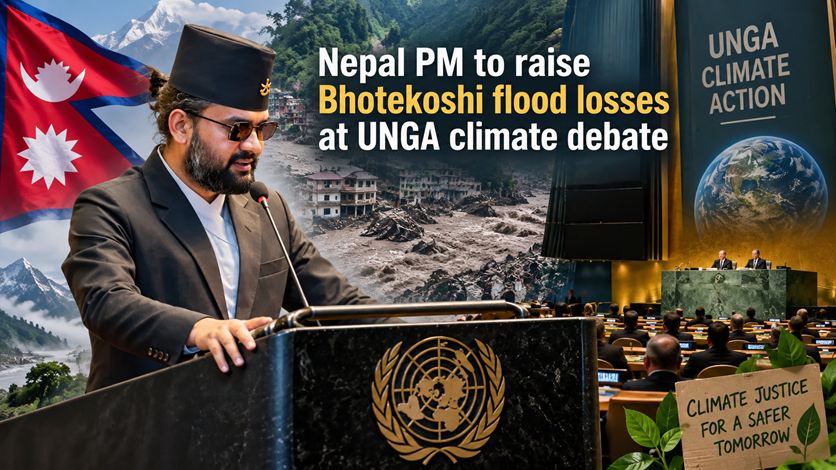 Nepal PM Balendra Shah to Raise Bhotekoshi Flood Losses at UNGA