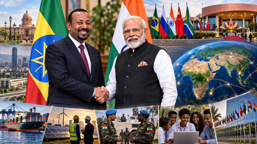 India-Ethiopia Talks at BRICS Focus on Defence, Investment and Critical Minerals