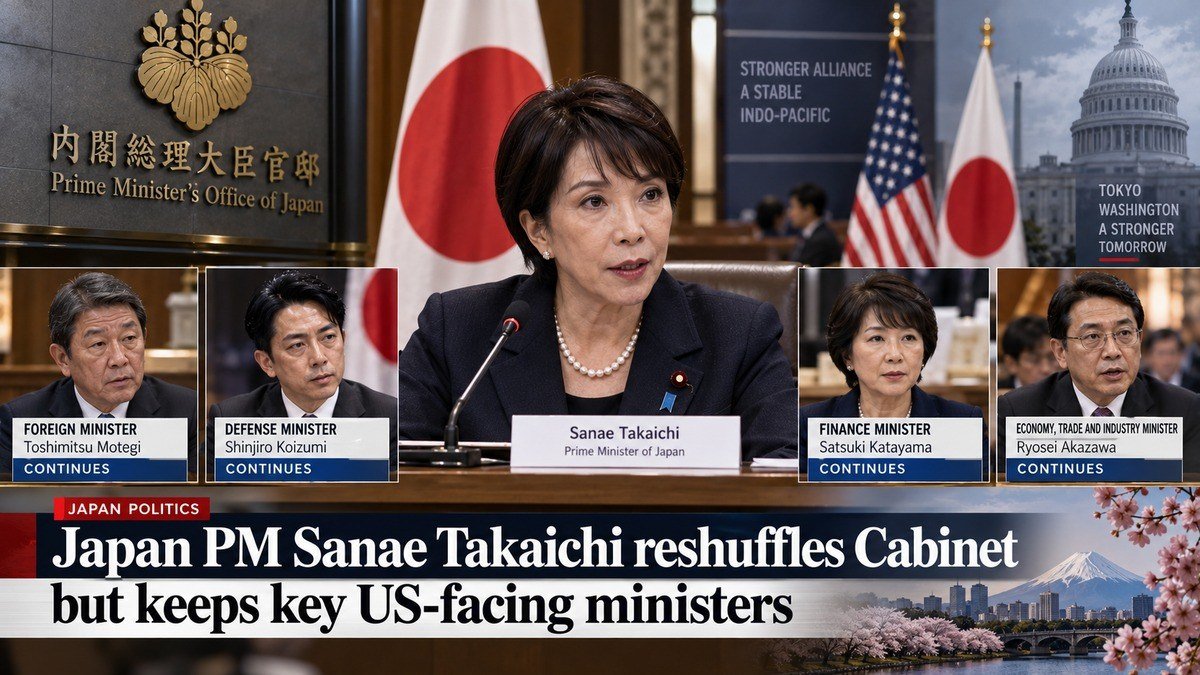 Japan PM Sanae Takaichi Reshuffles Cabinet, Keeps Key Ministers