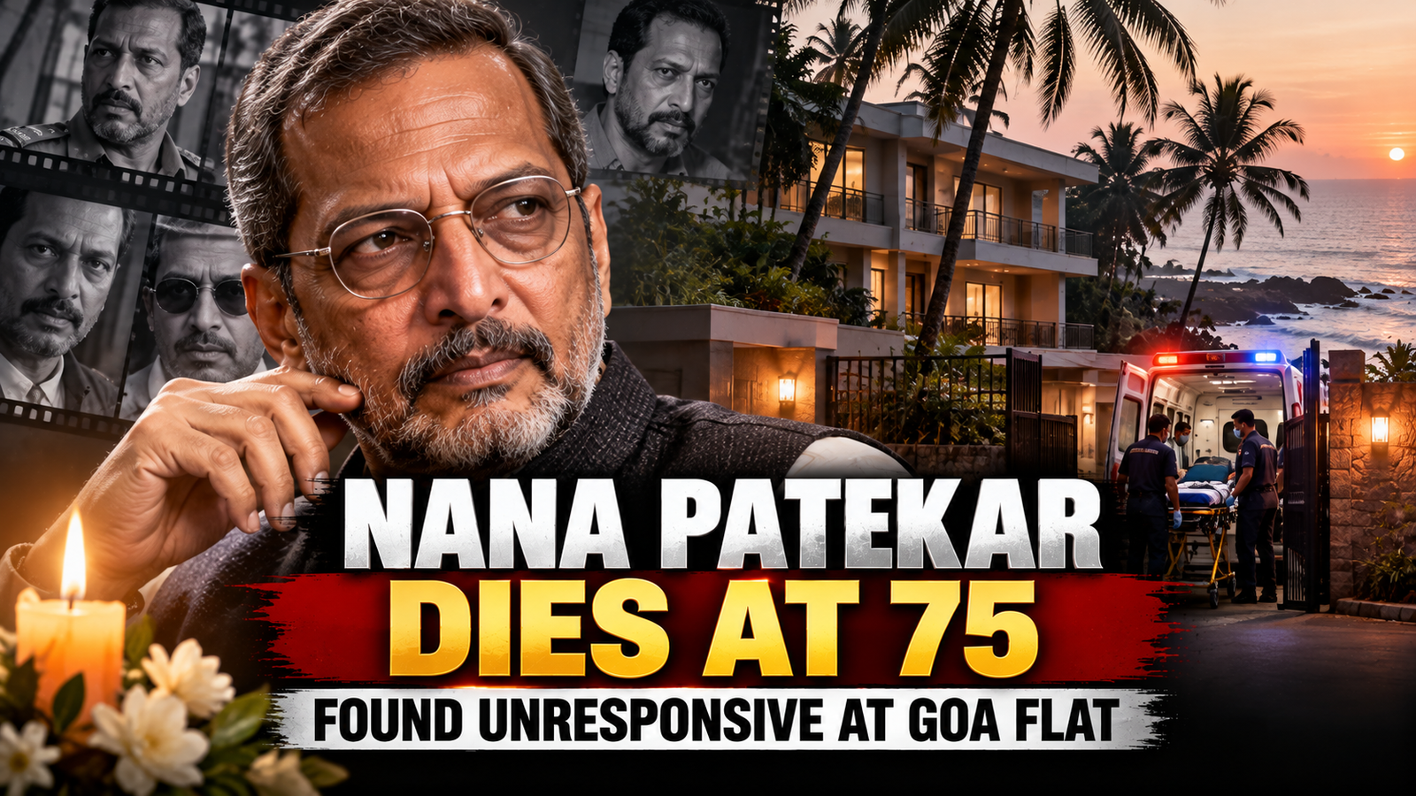 Nana Patekar Dies at 75: Veteran Actor Found Unresponsive at Goa Home, Suffered Cardiac Arrest