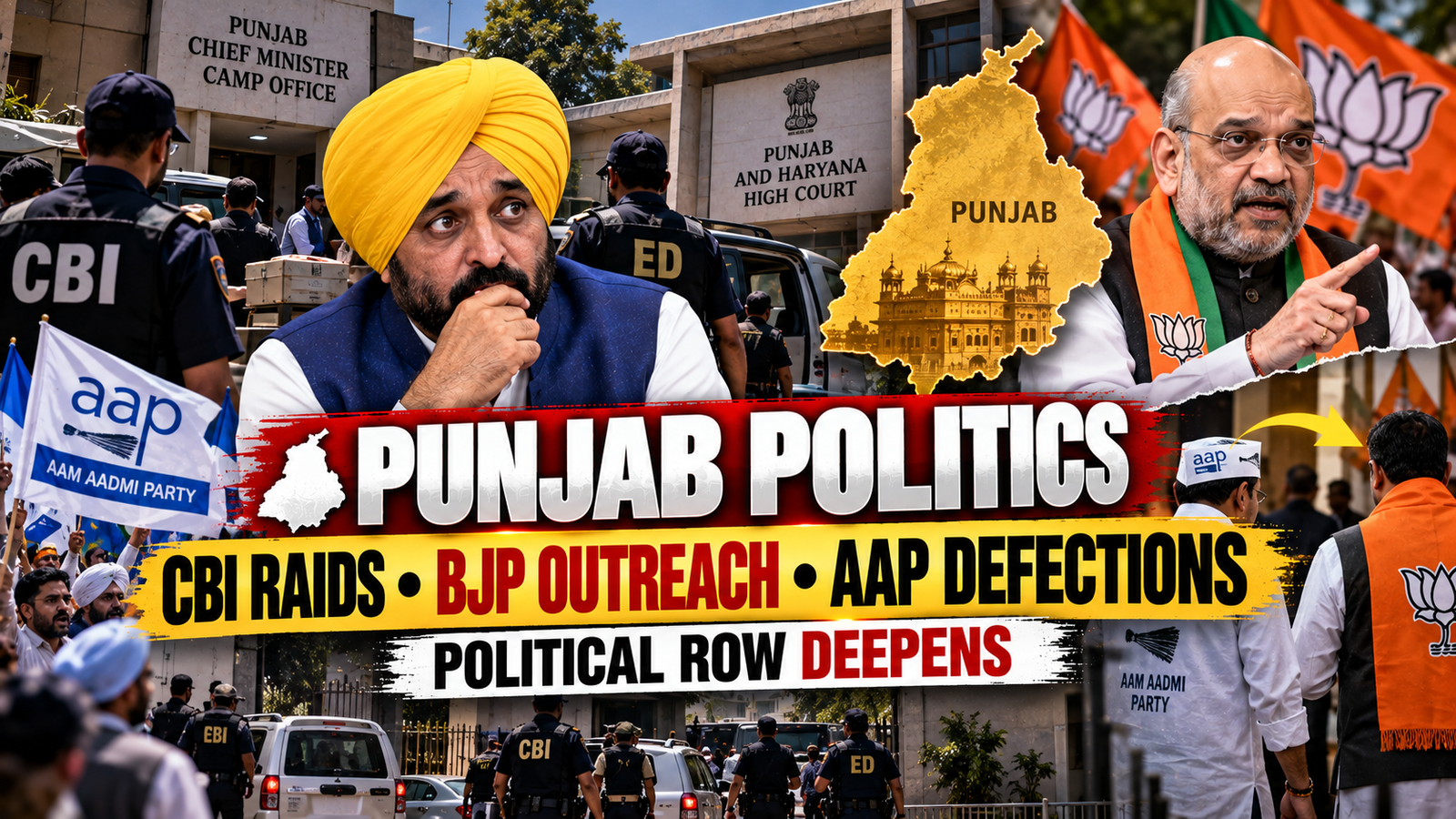 Punjab Politics: BJP Outreach, Agency Raids and AAP Defections Raise Heat