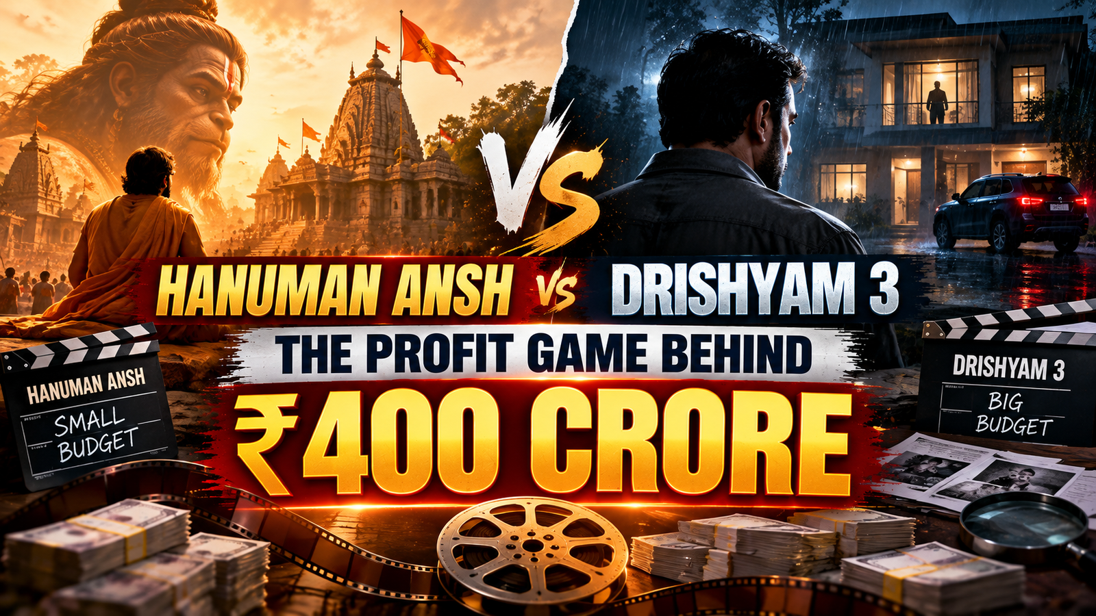 Hanuman Ansh vs Drishyam 3: How Rs 400 Crore Box Office Hits Differ in Profit