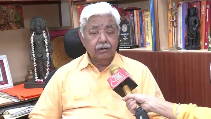 VHP Chief Alok Kumar Speaks on Ram Temple Donation Controversy VHP president Alok Kumar addressing media regarding alleged irregularities in Ram Temple donations in Ayodhya
