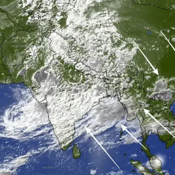 Satellite Captures 10,000-km Monsoon Rain Band Across Asia 10,000-km Rain Band Stretches From India to South Korea, Boosts Monsoon